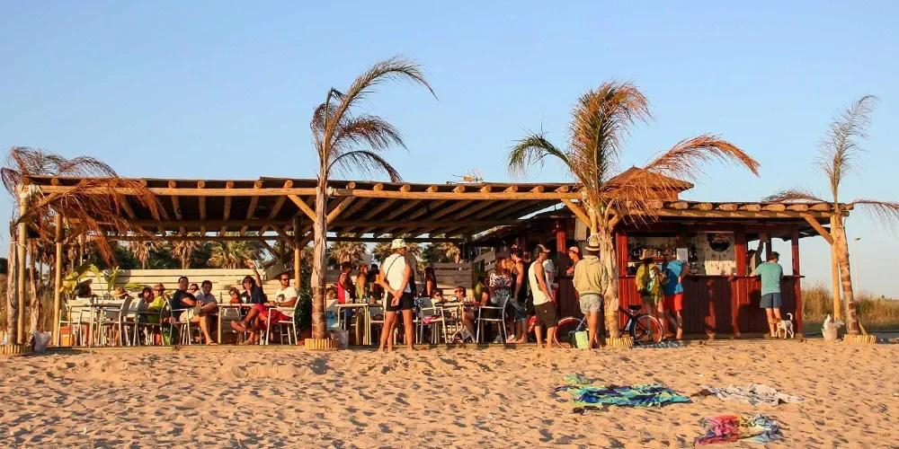Atardecer en la playa de El Palmar